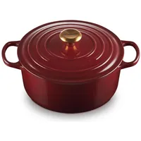 Le Creuset Signature Bräter 26 cm rund garnet