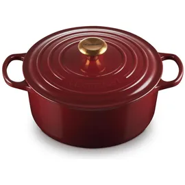 Le Creuset Signature Bräter 26 cm rund garnet