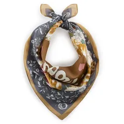 Codello Tuch mit Lebkuchenherz-Motiv schwarz Damen 