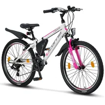 licorne bike gmbh Licorne Bike Guide Premium Mountainbike 24 Zoll RH 31 cm weiß/rosa