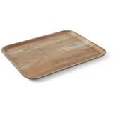 HENDI Serviertablett aus Melamin mit Holzoptik, 370x530 mm, braun