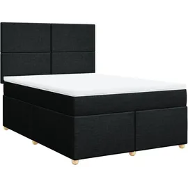 vidaXL Boxspringbett 140 x 200 cm Schwarz