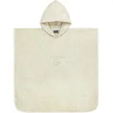 Normani Kinder Baumwoll Badeponcho Manama in Beige | Gr.: 75 x 75 cm