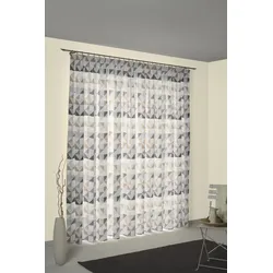 Vorhang WIRTH "Berlare", braun, B:132cm H:315cm, Baumwolle, Polyester, Gardinen, nach Maß