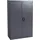 Mendler Aktenschrank HWC-H17, Stahlschrank Büroschrank Schrank, 2 Türen abschließbar Metall ~ 140x90x40cm dunkelgrau