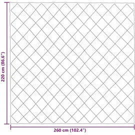 vidaXL Winterbettdecke Anthrazit 220 x 260 cm Mikrofaser