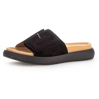 Gabor Pantolette, Plateau, Sommerschuh, Schlappen mit großer Zierschnalle Gr. 38, schwarz, , 42506045-38