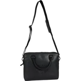 Mustang Dokumententasche Valencia, Men Businesstasche, Reisetasche mit auffälliger Logoprägung schwarz