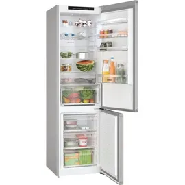 Bosch Serie 4 KGN392LCF Kühl-Gefrierkombination (363 l, 2030 mm hoch, Metall-Optik)