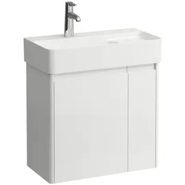 Laufen Waschtischunterschrank 2 Türen 57,2 x 29,4 x 51,5 cm Weiß glänzend