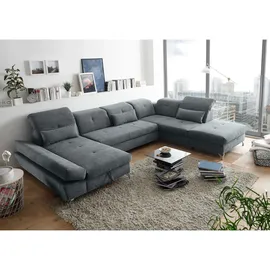 ed exciting design Mid.you Wohnlandschaft Anthrazit & 350x245 cm
