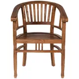 SIT »Seadrift« Teak Massivholz Stuhl mit Lehnen