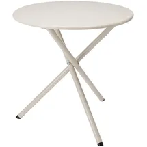 Mojawo Beistelltisch Ø 48 x 48 cm Weiß/Rot