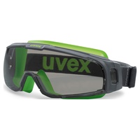 Uvex u-sonic 9308240 Schutzbrille Schwarz, Gruen