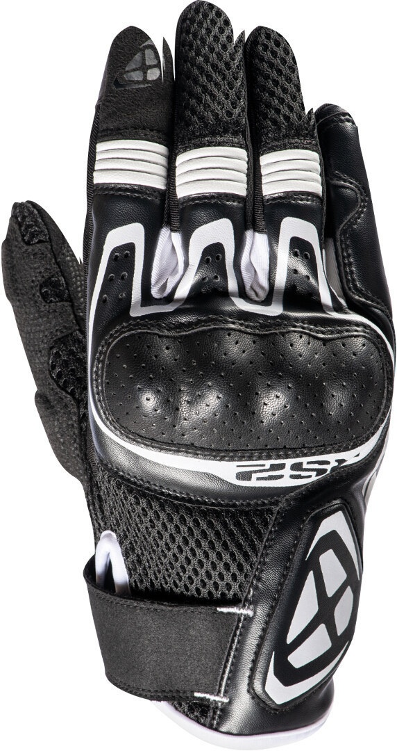 Ixon RS2 Motorfiets handschoenen, zwart-wit, 3XL