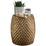 KADIMA DESIGN Beistelltisch 32x42x32 cm Aluminium Anstelltisch Orientalisch | Gr.: onesize