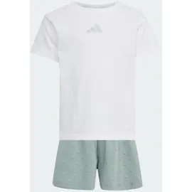 adidas Shorty Pyjama-Shorts Weiß/Silber 104
