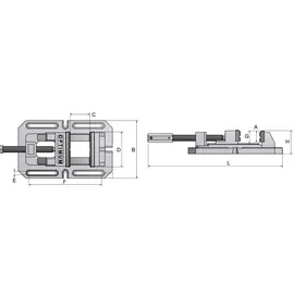 Optimum Maschinenschraubstock Stahl 140 mm