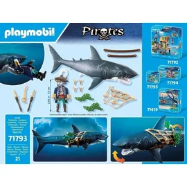 Playmobil Pirates Gefahr durch Riesenhai 71793