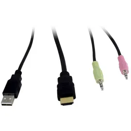Inter-Tech AS-42HA HDMI Tastatur/Video/Maus (KVM)-Switch Schwarz