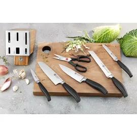 Zwilling FIVE STAR Selbstschärfender Messerblock 7-tlg. Beige
