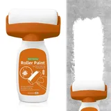 SGZIOO Wandfarbe Ausbessern Weiß, 500g Ausbesserungsfarbe Weiss, Wandreparatur RollbüRste mit Wandreparaturpaste, Wand Reparatur Rollbürste für Graffiti Kratzer Flecken Risse und Beschädigte Wände