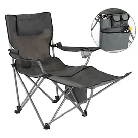 Hi Campingstuhl Luxus Grau