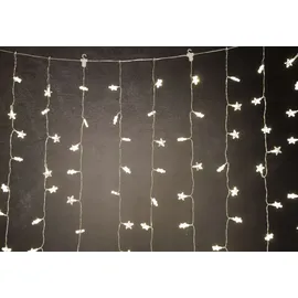 Trendline LED Lichtervorhang Sterne 200 LED, warmweiß
