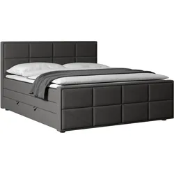 Boxspringbett Helsinki ca. 180x200 cm Anthrazit
