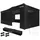 Tectake Faltpavillon 6 x 3 m inkl. 6 Seitenteile Schwarz