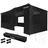 Tectake Faltpavillon 6 x 3 m inkl. 6 Seitenteile Schwarz