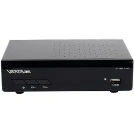 Vantage VT-92 DVB-T2 Receiver, Full HD 1080p, HDMI und SCART, Antennenfernsehen
