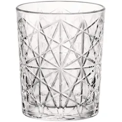 Glas BORMIOLI ROCCO "Acqua Becher- Lounge, 27,5 cl, 4 Stück", transparent, H:9,70cm Ø:8,60cm, Glas, Trinkgefäße, Gläser-Set Trinkglas, Strukturglas, spülmaschinengeeignet