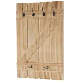 Mendler Garderobenpaneel HWC-D13 91 x 60 cm Kiefer