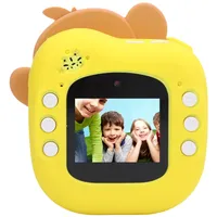 Kids Camera, Niedliche Cartoon -Affen Thermische Instantkamera mit 48 MP FHD, 2 Zoll HD Sunlight Proof Screen, 2 Rollen Fotopapier, Instant -Druck -Digitalkamera für Jungen