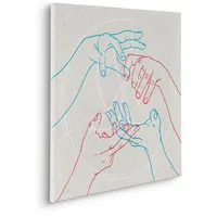 KOMAR Glory Hands - 60 x 60 cm", - Bild Auf Keilrahmen - Minimalistisch Modern