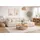 kaiser möbel Ecksofa Chenille mit Schlaffunktion 2-Sitzer Beige