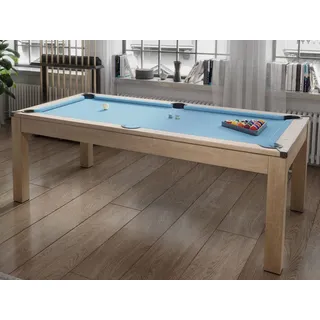 Multifunktionstisch Billard & Tischtennis - 213 x 112 x 81,5 cm - Blau - BALTHAZAR