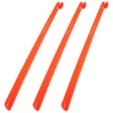 biped 3er Set Kunststoff Schuhlöffel 65 cm mit Haken z1557 (leuchtorange)