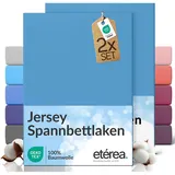 Etérea, Fixleintuch, Jersey Fixleintuch 2er Set (180 x 200 cm, 200 x 200 cm)