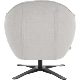 Andas Drehsessel »Stavre, Loungesessel mit Drehfunktion« in moderner Optik, mit elegantem Drehfuß silberfarben