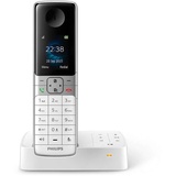 Philips D6351W/38 DECT Schnurlostelefon mit Anrufbeantworter Weiß