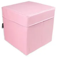 JEFlex Sitzwürfel Kunstleder 40 x 40 x 40 cm Pink
