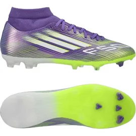 adidas F50 League Mid FG/MG Purple Rush / Cloud White / Lucid Lemon 45 1/3