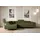 altdecor Ecksofa mit Schlaffunktion und Bettkasten 272x202 cm Grün Bouclé