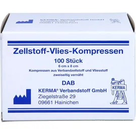KERMA Verbandstoff GmbH Zellstoff Vlies Kompressen 6 x 8 cm 100 St.
