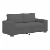 VidaXL Zweisitzer-Sofa Dunkelgrau 140 cm Cordstoff