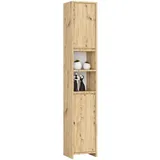 Akord Badezimmersäule 32 x 28 x 180 cm Braun Holzwerkstoff
