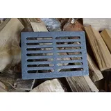 SEZAM 21 x 15 cm Gussrost Ofenrost Ascherost Kaminrost passend Kaminofen Tafelrost Rost Ofengitter Kamin Ersatzteile Zubehör Gussrost Ofenrost Grillkamin Eckig Eckrost