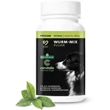 Wurm-Mix Pulver für Hunde – sekundierend zur Wurmkur – unterstützt ein wurmfeindliches Darmmilieu – mit CORVITALIS® Funktionskomplex – pflanzlich geprägtes Ergänzungsfuttermittel, kein Anthelminthikum